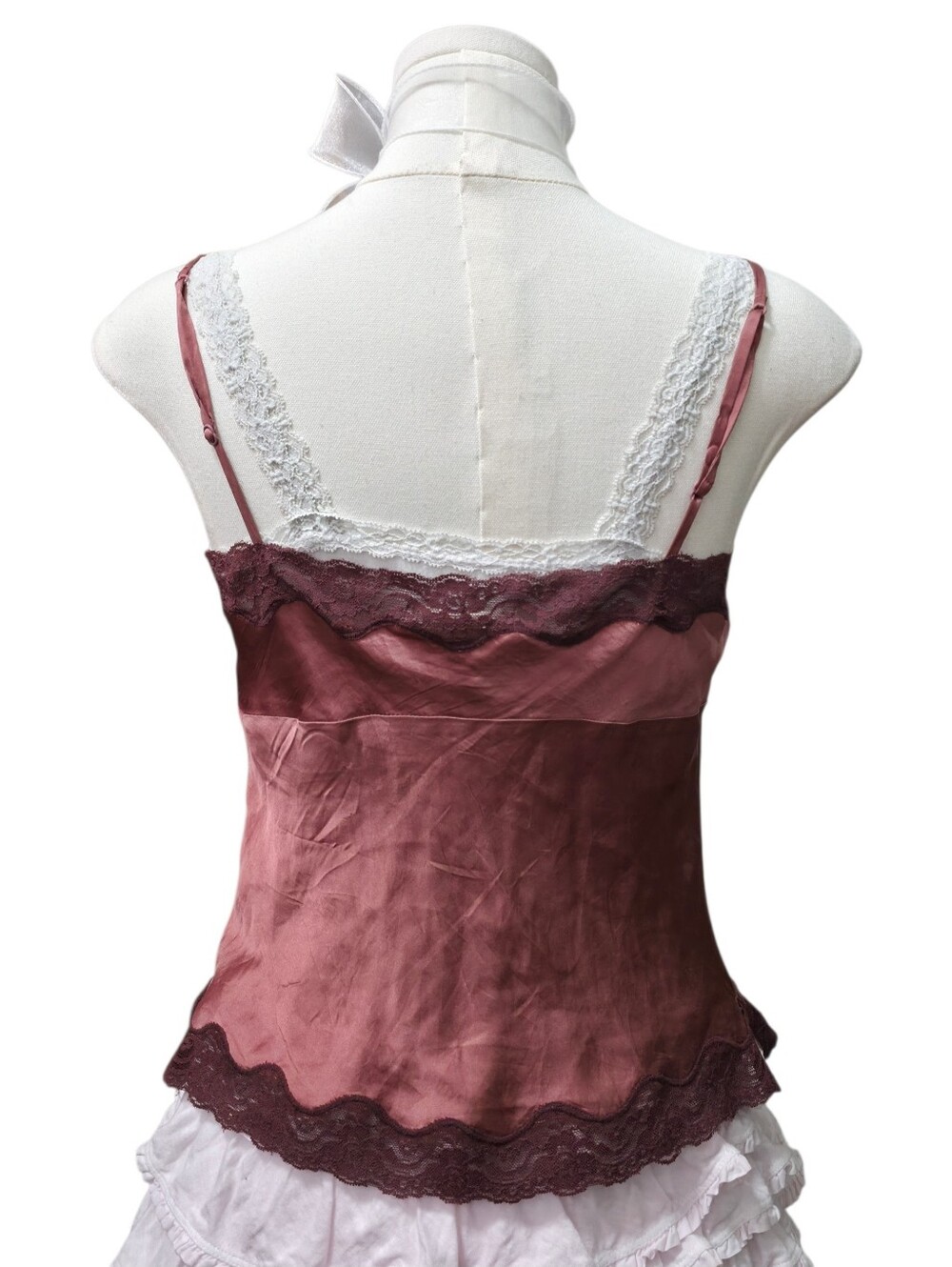 Abercrombie vintage silk lace camisole top - Picture 2 of 5